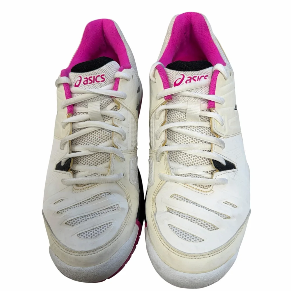 ASICS Gel Challenger 9 Women’s Tennis‎ Shoes White Pink Silver Size 9.5